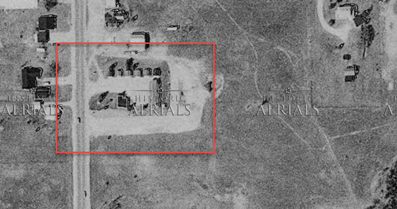 Gardens Motel - 1981 Aerial (newer photo)